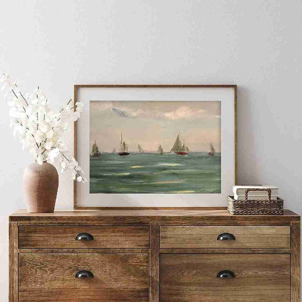 Rosecliff Heights Landscape Picture Frame Painting Wayfair